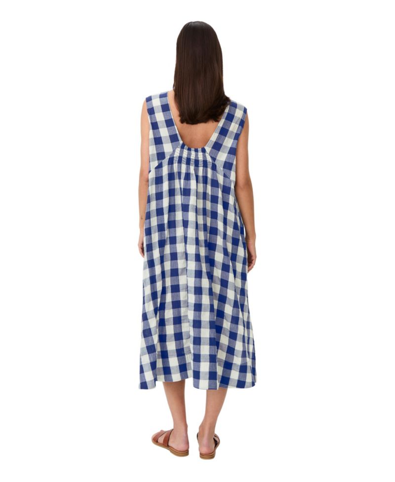 Women's Maordella V-Neck Checked Midi Dress