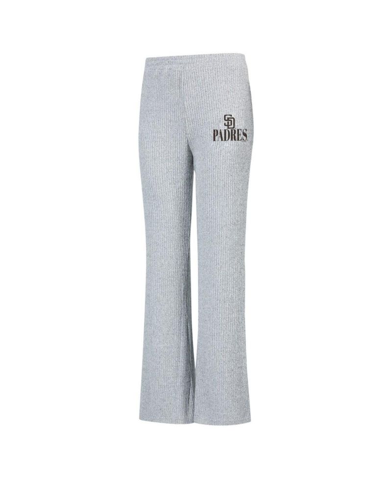 Concept Sport Women's Gray San Diego Padres Juniper Rib Knit Flare Sleep Pants