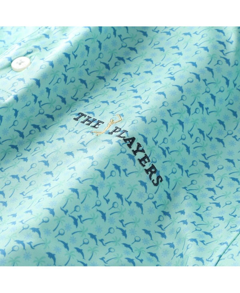 Men's Mint THE PLAYERS All Over Print ProDry Polo Shirt