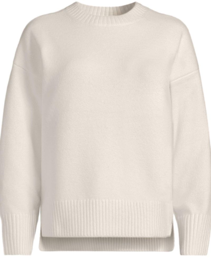 Women's Ultrasoft Crew Neck Hi Low Hem Tunic Sweater