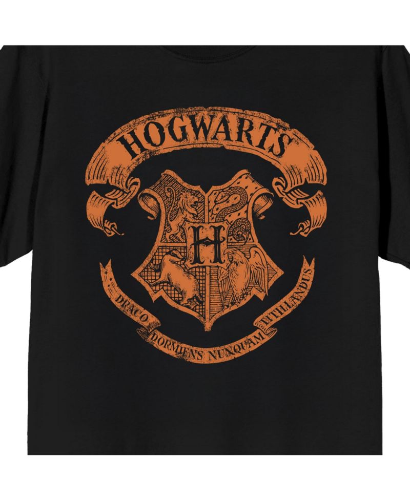 Men's Hogwarts Official Seal Adult Crew Neck Short Sleeve T-shirt