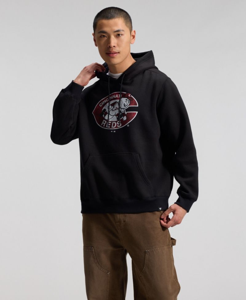 Men's Black Cincinnati Reds Heritage Hoodie