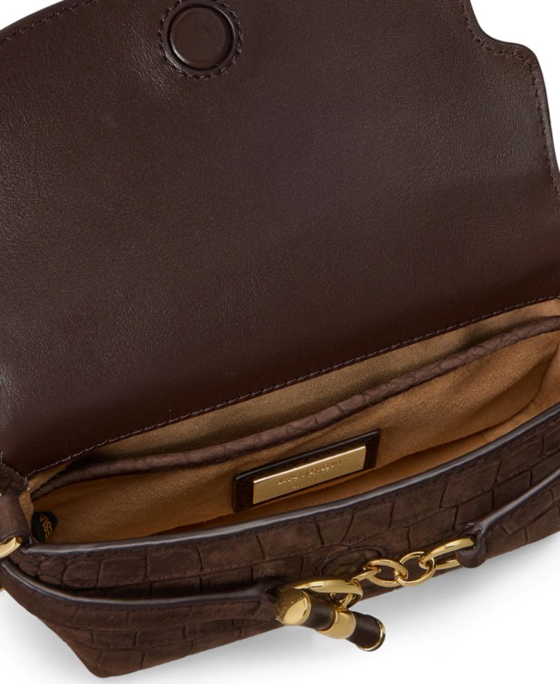 Blaike Croc-Embossed Mini Crossbody Bag
