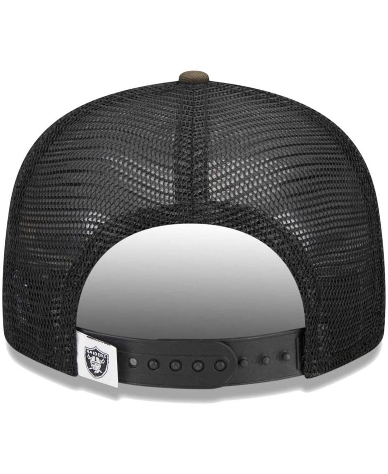 Big Boys and Girls Camo Las Vegas Raiders Main Trucker 9FIFTY Snapback Hat
