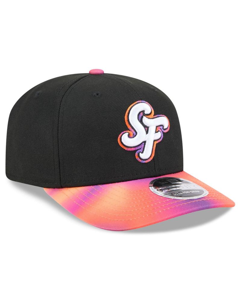Men's Black/Orange San Francisco Giants 2025 City Connect 9SEVENTY Adjustable Hat