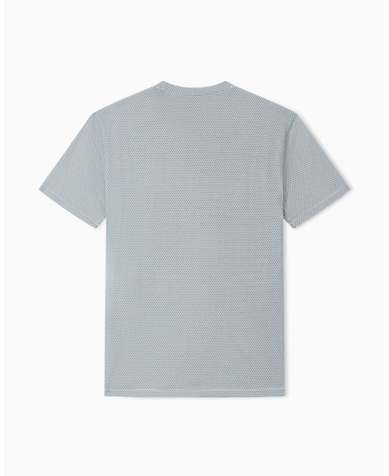 Men's Short Sleeve Allover logo Printed T-Shirt