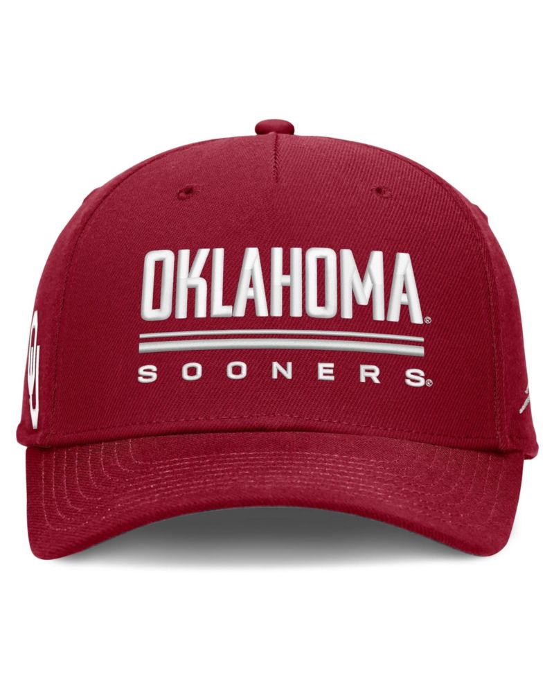 Men's Crimson Oklahoma Sooners 2026 Sideline Dri-FIT Rise Adjustable Hat
