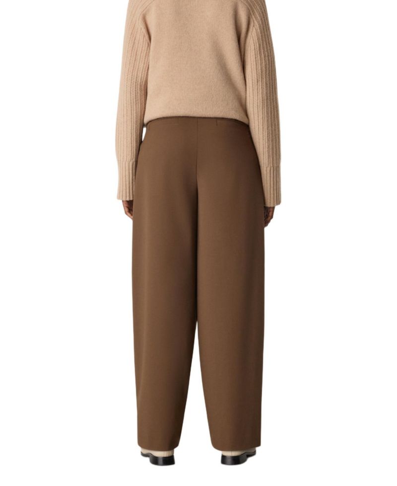 Women's Wool Blend Barrel Pants