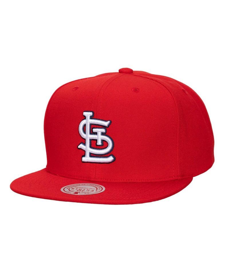 Men's and Women's Red St. Louis Cardinals Side Logo Snapback Hat
