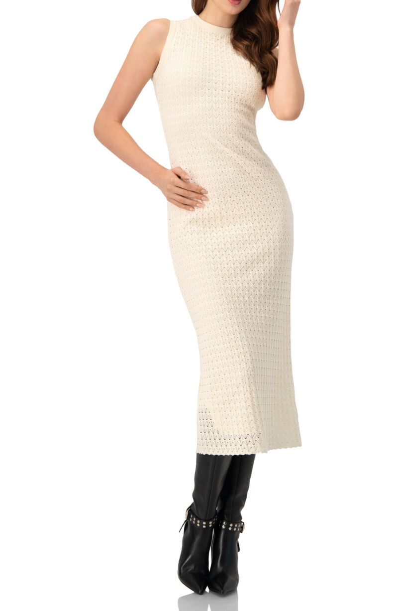 Women's Sleeveless Knit Long Dress