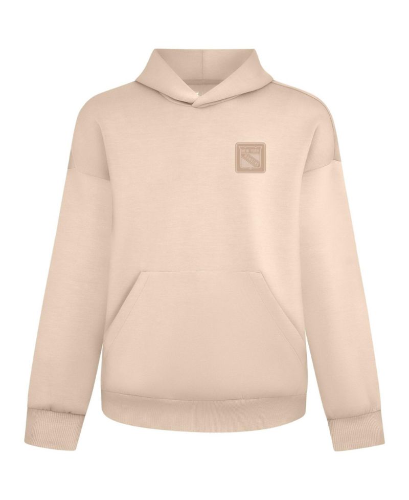 Men's and Women's Khaki New York Rangers Tri-Blend Luxe Signature Hoodie