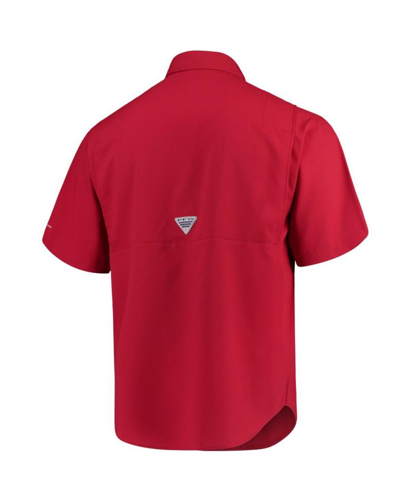 Men's Cardinal Arkansas Razorbacks PFG Tamiami Shirt