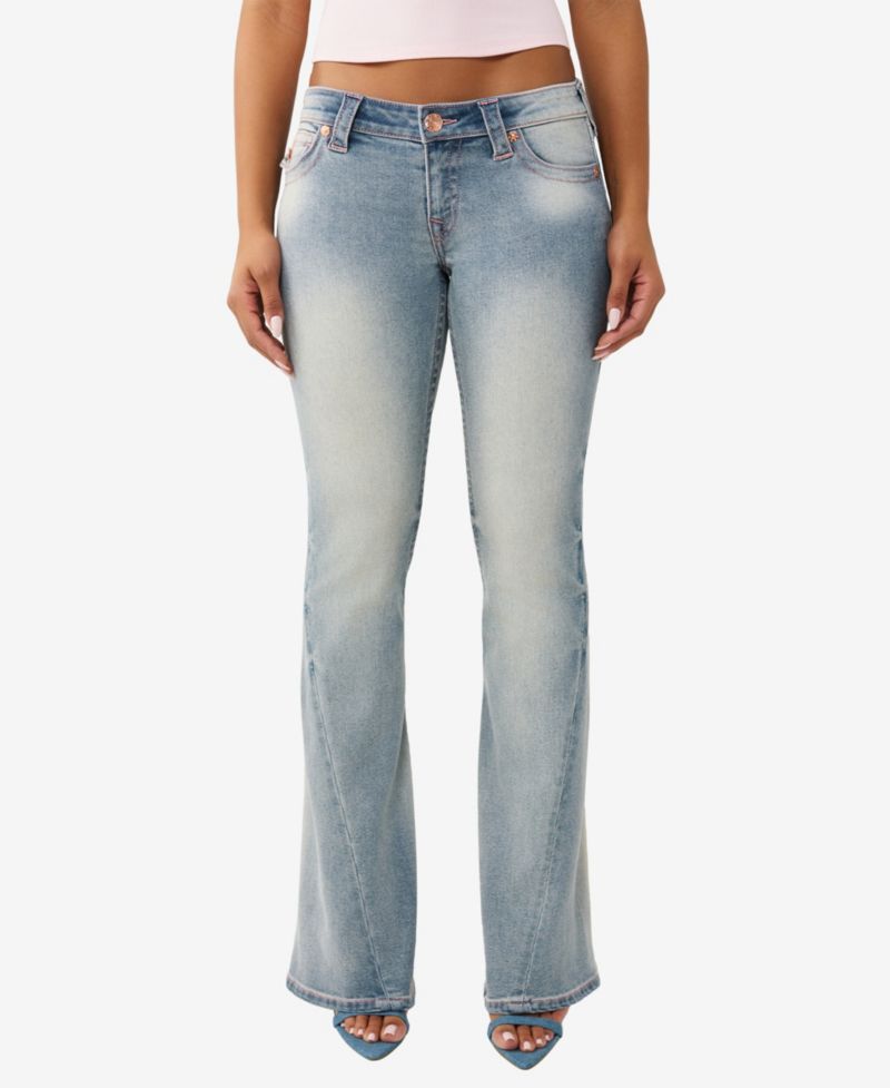 Women's Joey Low-Rise Flare Flap Jeans