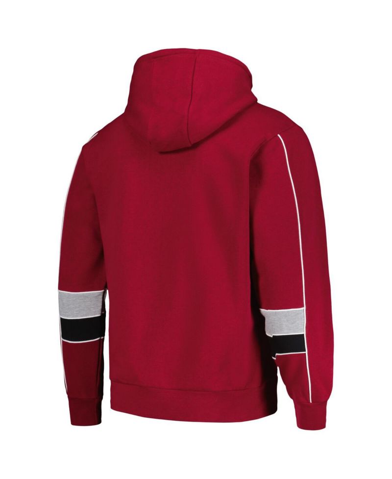 Men's Cardinal Arizona Cardinals Captain Pullover Hoodie