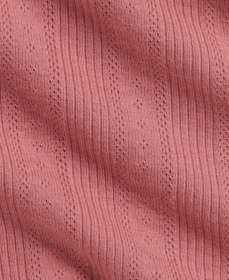 Baby Girls' Pointelle Knit Cotton Top and Leggings, 2-Piece Set