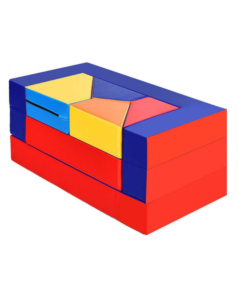 8-Piece Foam Crawl Climb Playset for Toddlers 4-in-1 Kids Play Equipment