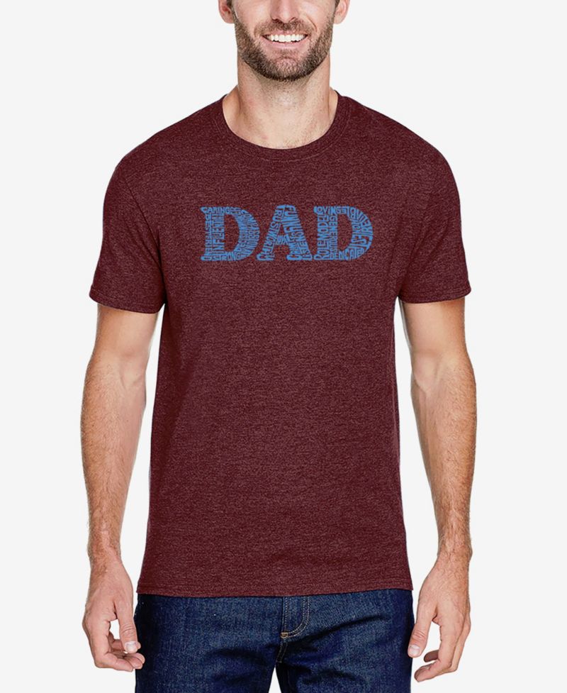 Men's Cotton/Poly Blend Word Art T-shirt - Dad
