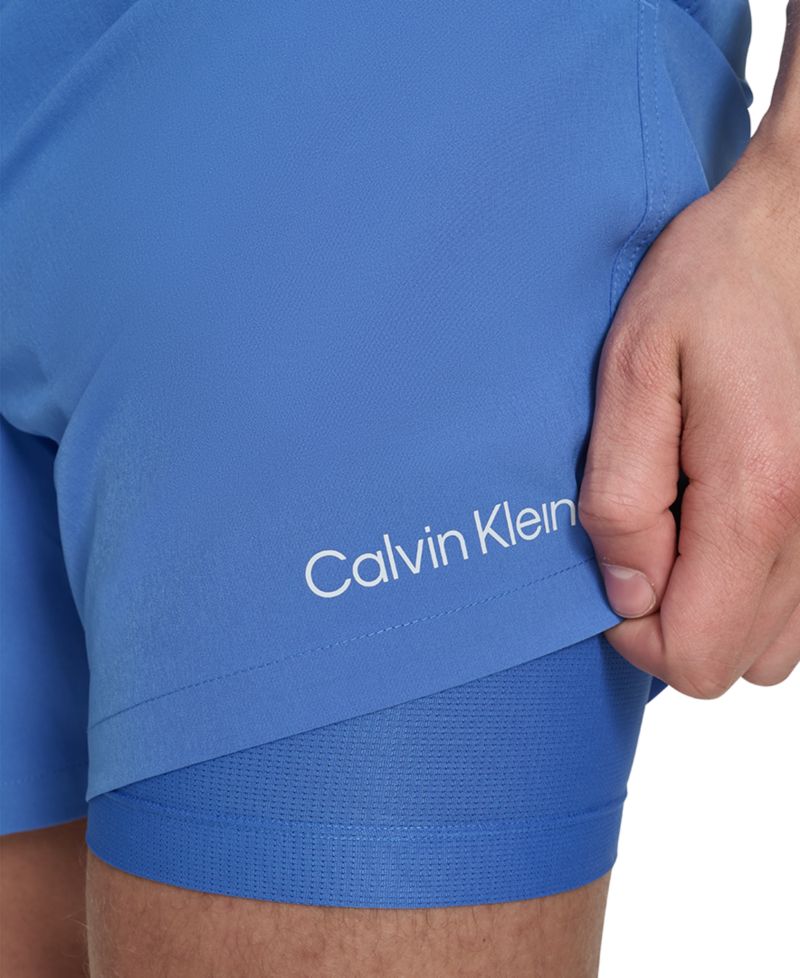 Men's Logo Elastic Waist Modern Euro 5" Volley Swim Trunks