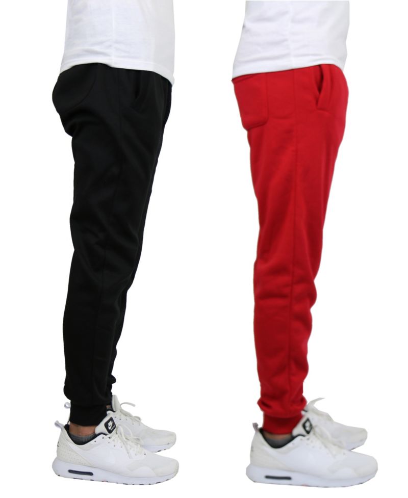Men's 2-Pack Fleece-Lined Jogger Sweatpants