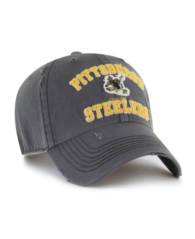 Men's Charcoal Pittsburgh Steelers Seymoore Clean Up Adjustable Hat