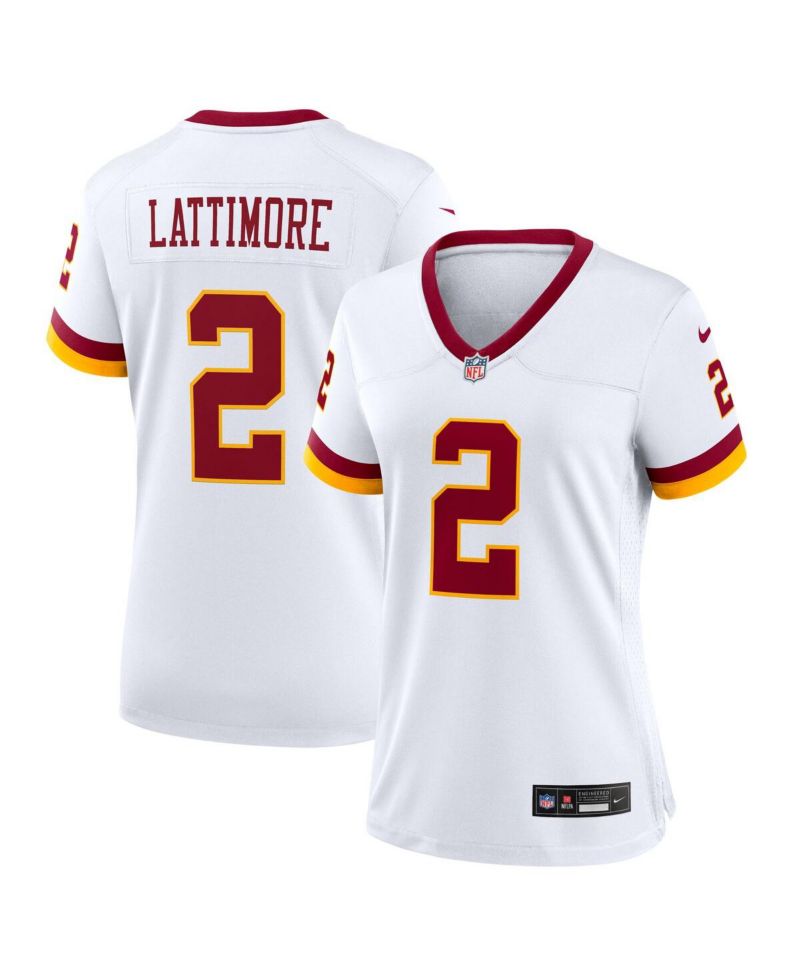 Women's Marshon Lattimore White Washington Commanders Game Super Bowl Era Jersey