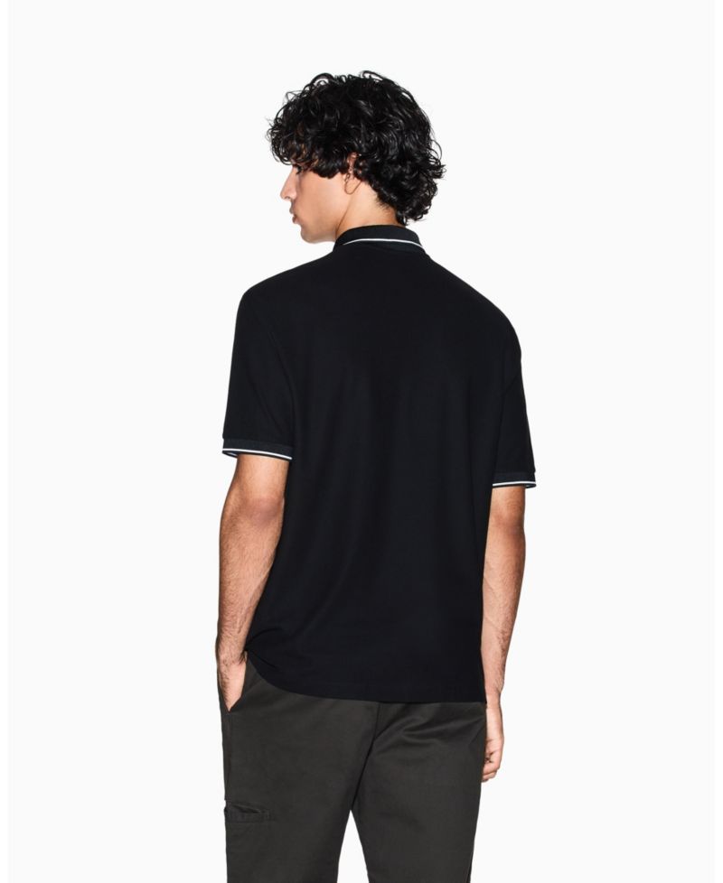 Men's Night Lab Short Sleeve Mercerized Cotton Pique Polo Shirt