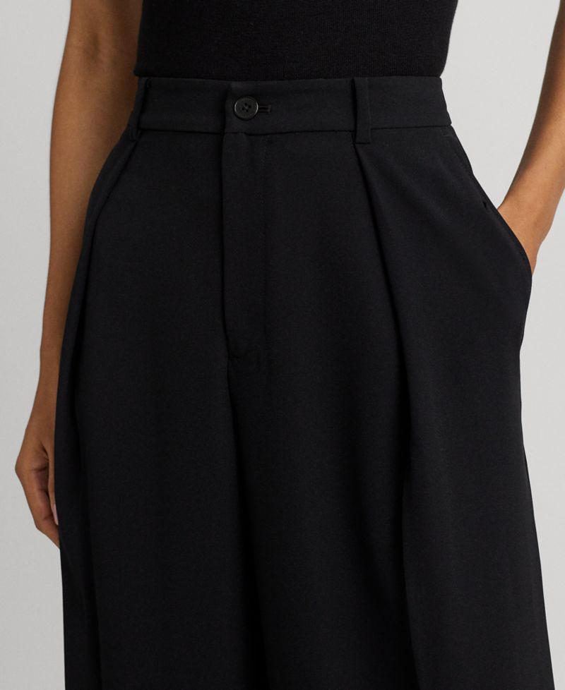 Women's Double-Faced Georgette Wide-Leg Pants