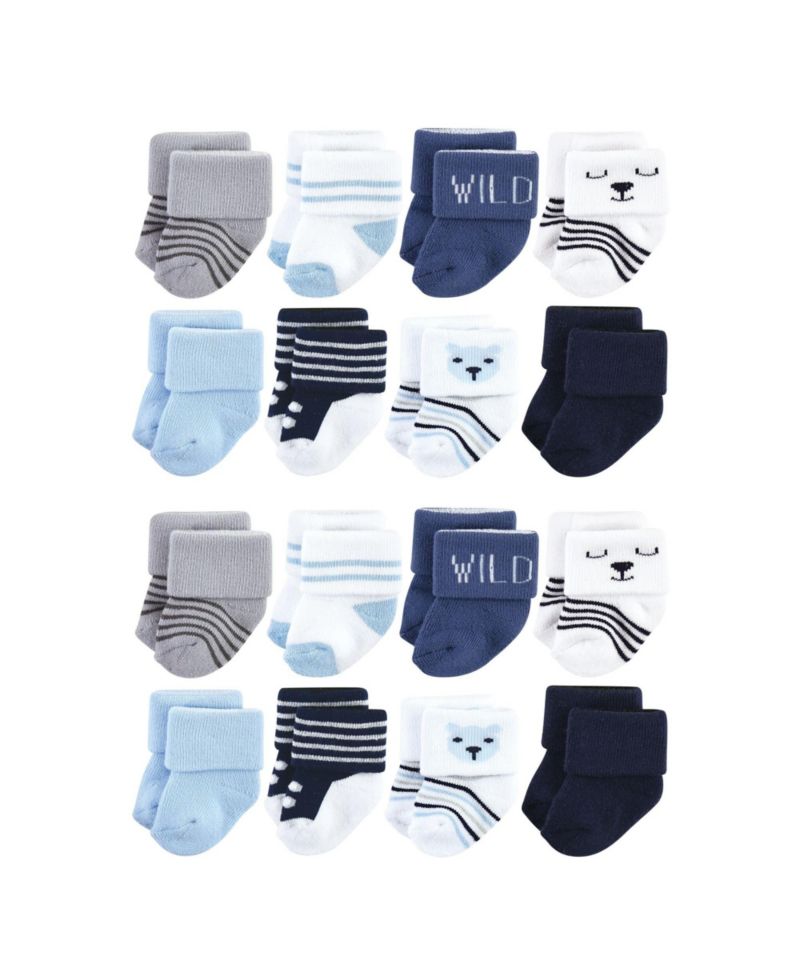 Baby Boys Hudson Gentle Cotton-Blend Newborn & Terry Footwear
