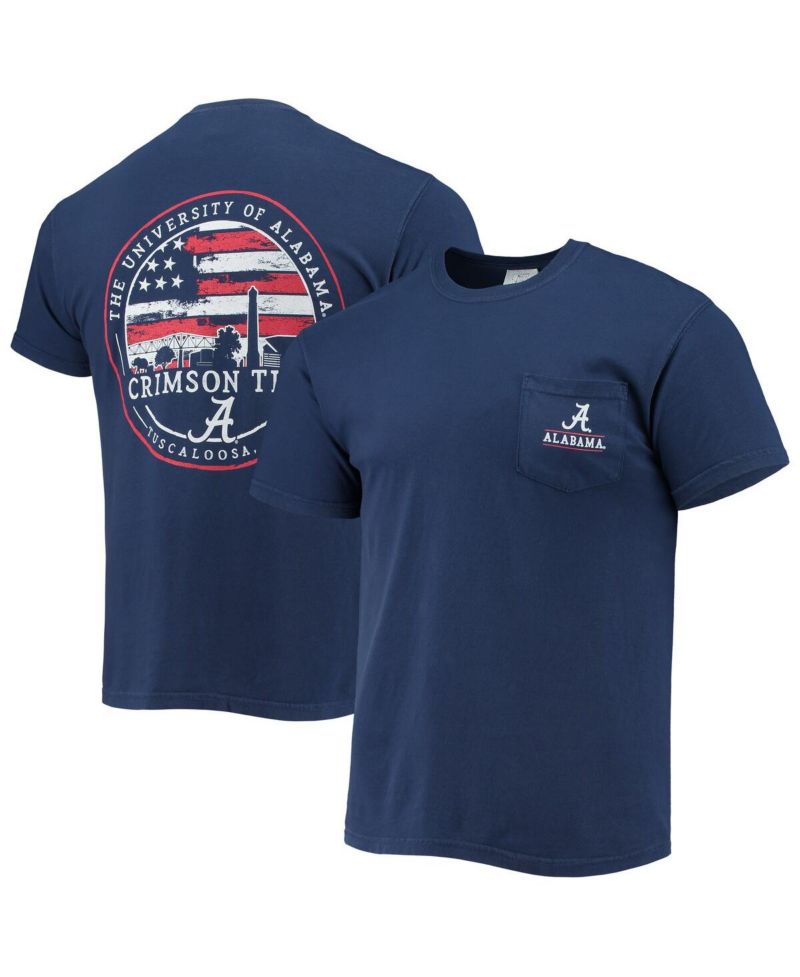 Men's Navy Alabama Crimson Tide Campus Americana T-Shirt