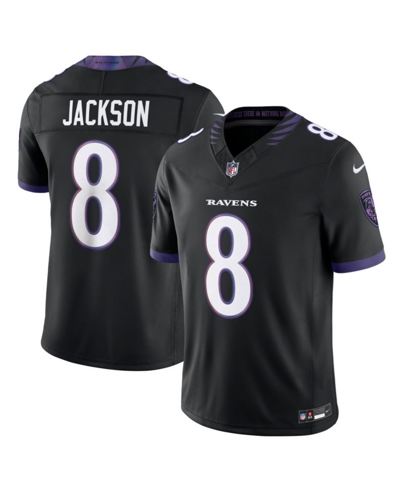 Men's Lamar Jackson Black Baltimore Ravens Alternate Vapor F.U.S.E. Stitched Limited Jersey