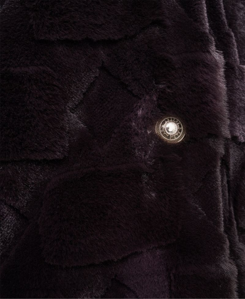 Women's Teddy Faux Fur Mid Length Coat