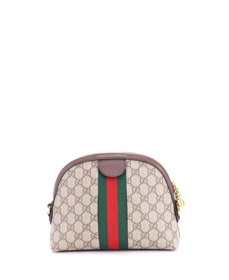 Small Ophidia Dome Shoulder Bag GG Coated Canvas
