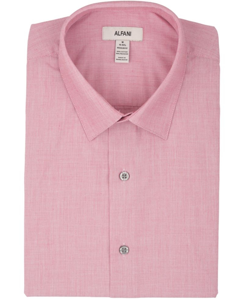 Men's Regular-Fit Solid Dress Shirt