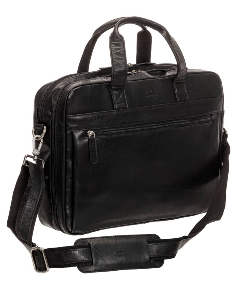 Men's Buffalo Double Compartment Briefcase for 15.6" Laptop and Tablet