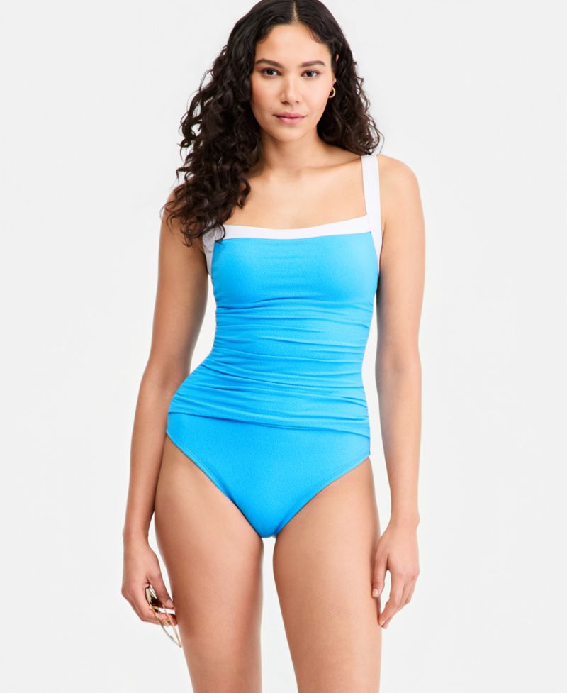 Women's I'm With The Band Square-Neck One-Piece Swimsuit