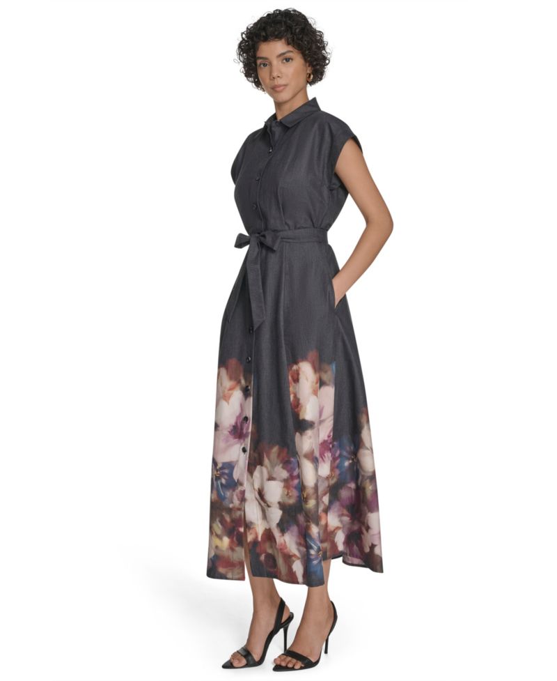 Women's Placement Print Midi Dress