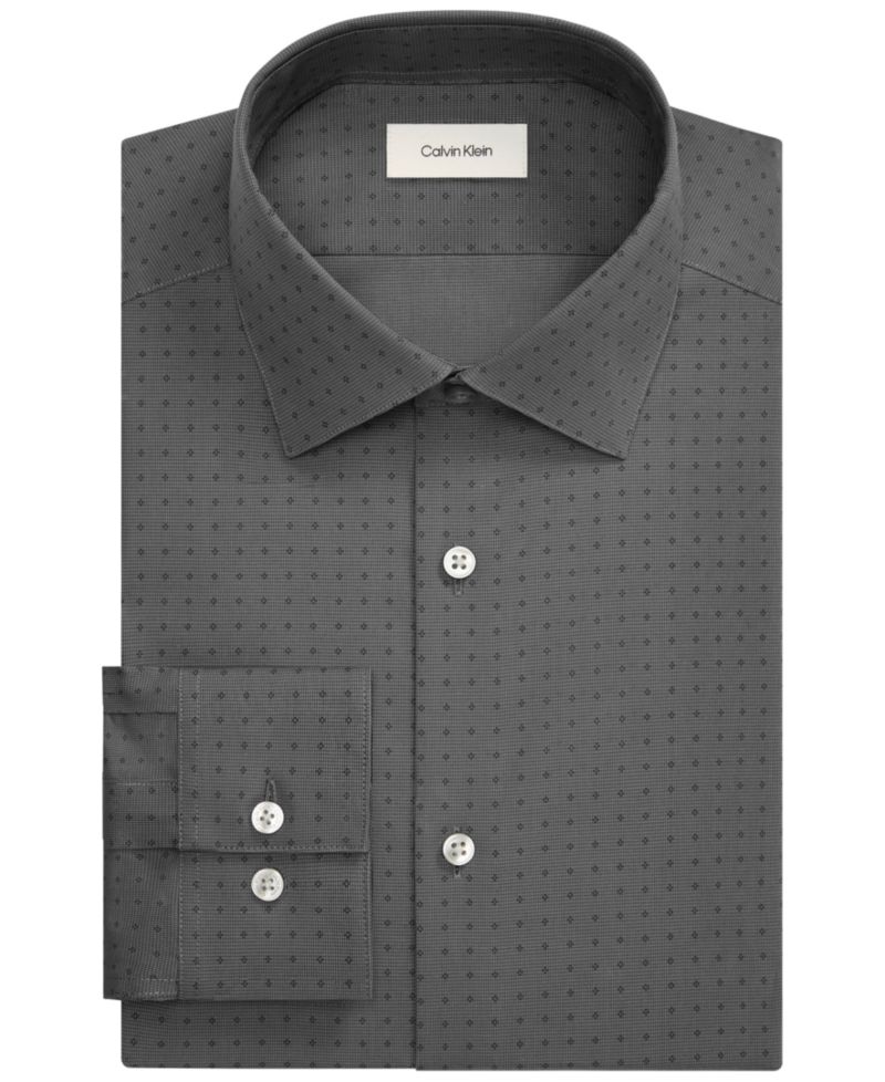 Men's Performance Wrinkle Free Slim-Fit Dress Shirt