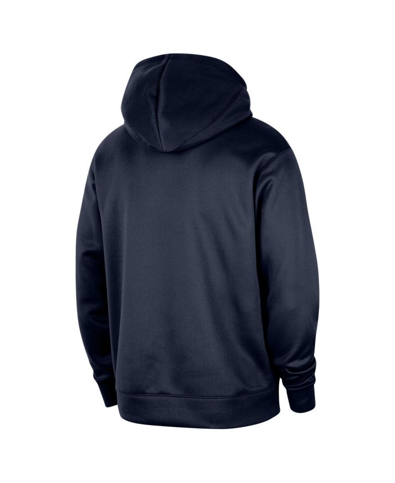 Men's Navy Memphis Grizzlies 2024/25 Spotlight On-Court Practice Performance Pullover Hoodie