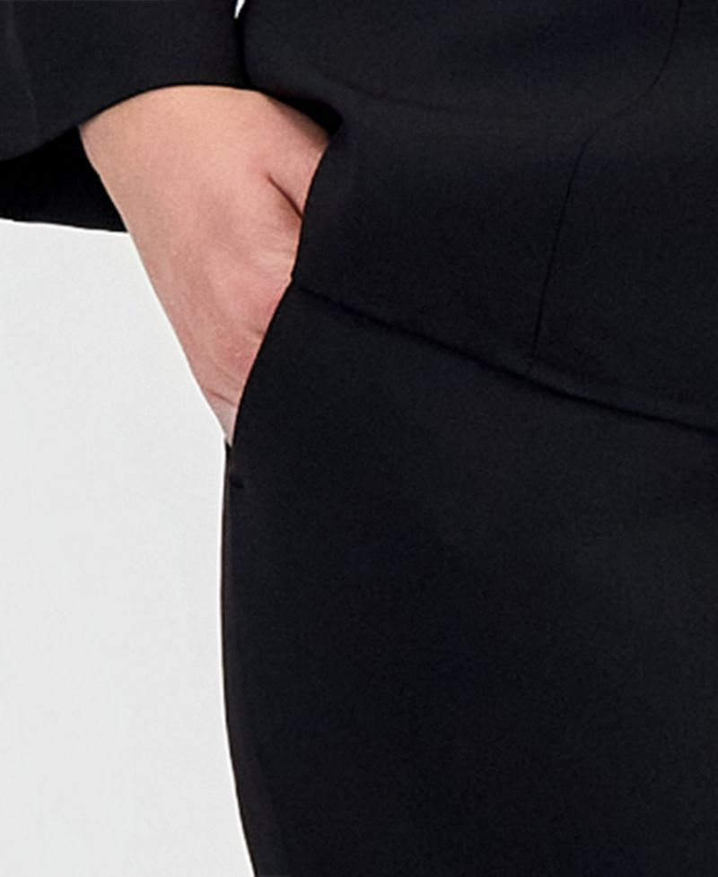 Plus Size Two-Button Waist-Inset 2 Piece Pantsuit