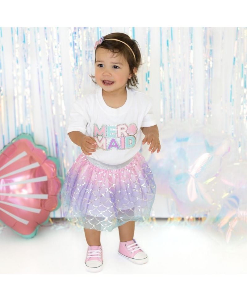 Baby Girls Sparkling Mermaid Tutu Skirt