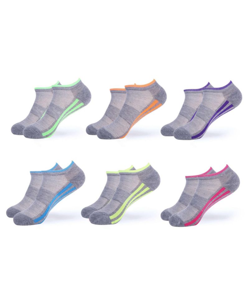 Women's No-Show Sports Socks 6 Pack