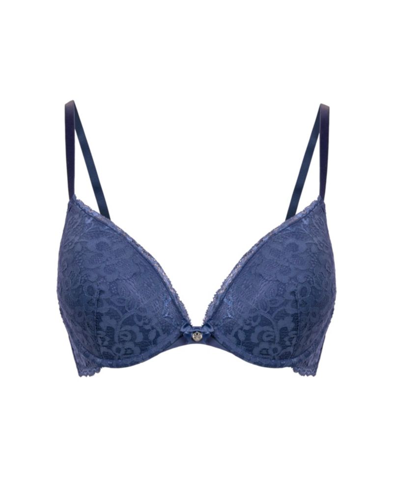 Hunkemoller Women's Marine Padded Underwired Push-Up Bra