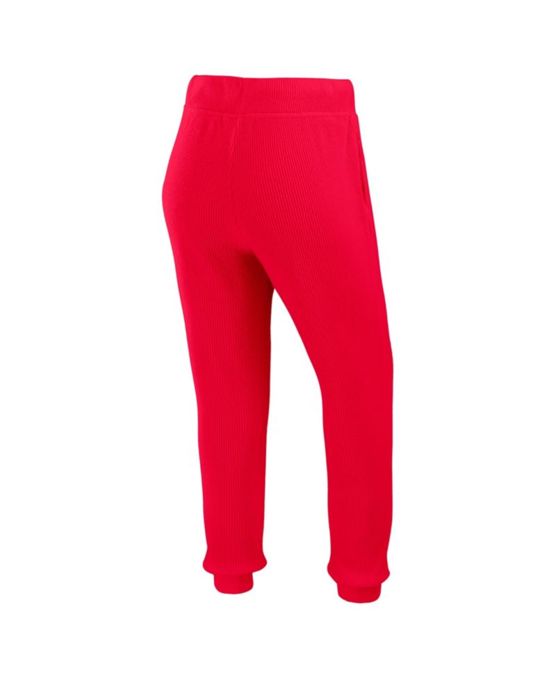 Women's 2-Piece Cream Arizona Cardinals Plus Size Knitted Tri-Blend Long Sleeve T-Shirt & Pants Lounge Set