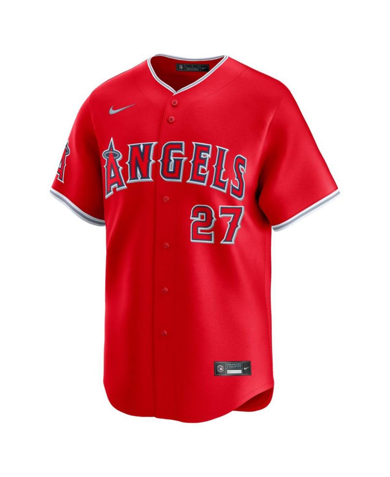 Men's Mike Trout Red Los Angeles Angels Alternate Limited Player Jersey