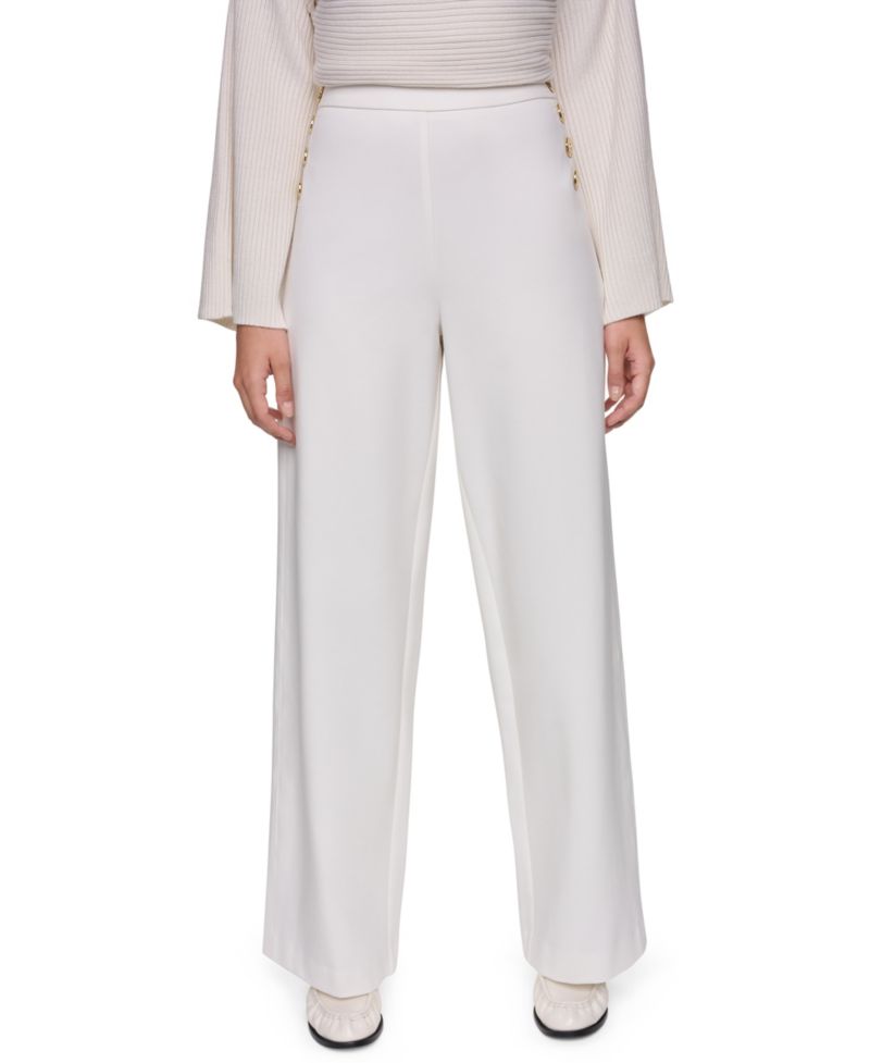 Women's Sailor Wide-Leg Mid-Rise Pants