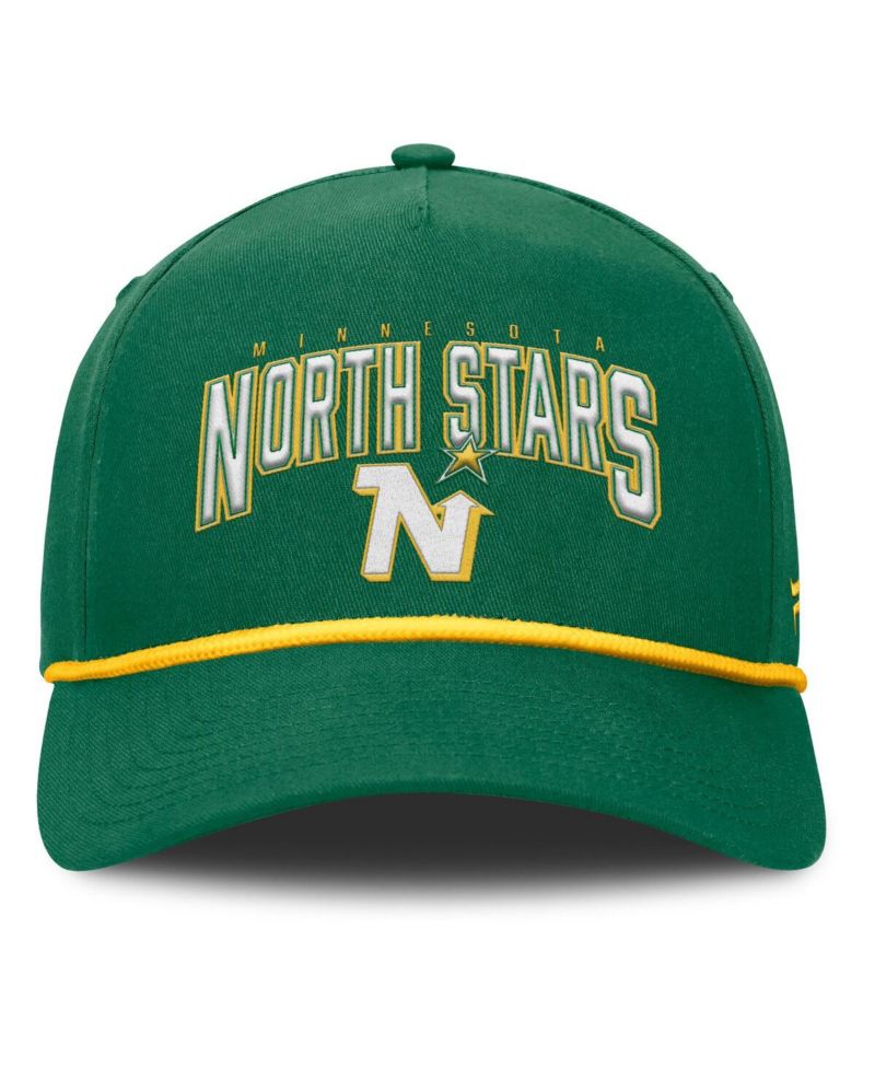 Men's Kelly Green Minnesota North Stars Decades Collection A-Frame Rope Adjustable Hat