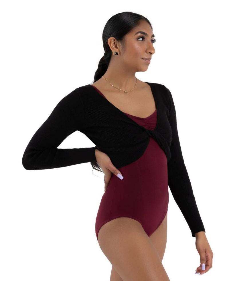 Women's Shrug with Faux Knot