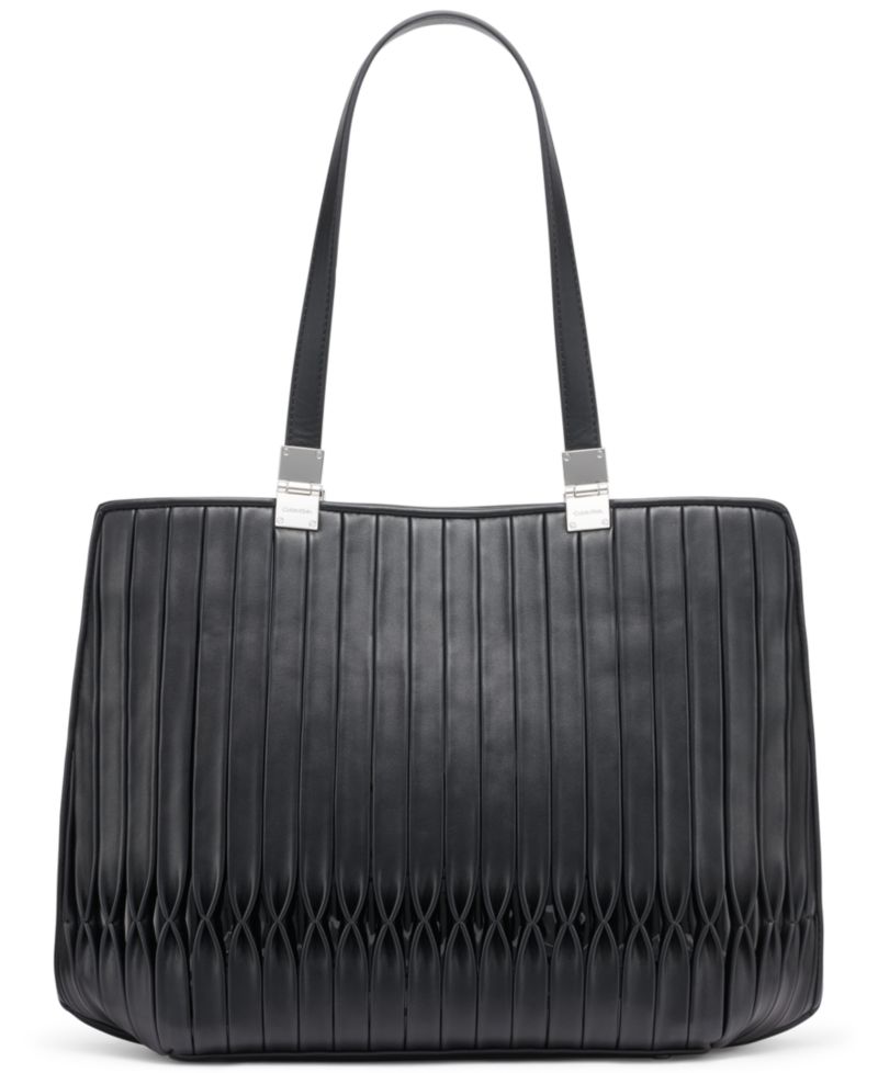 Granite Pleated Tote Bag