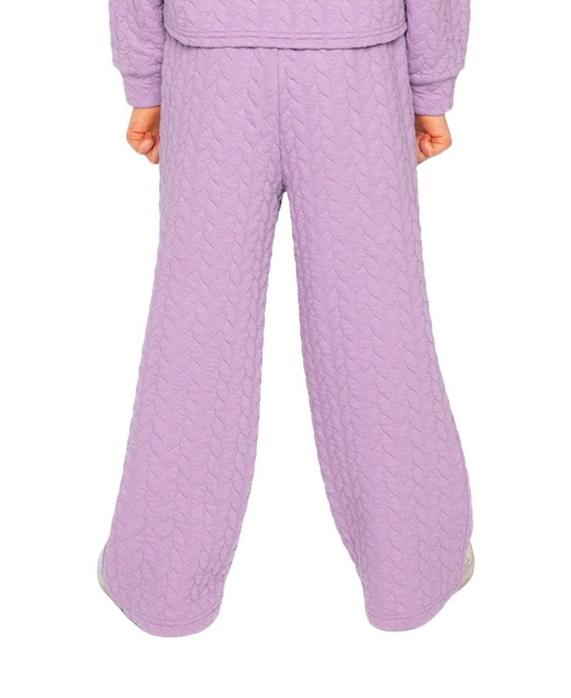 Big Girls Wide Leg Jacquard Pants