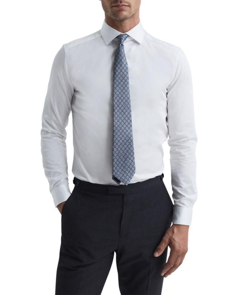 Men's Remote Bengal Slim-Fit Cotton-Sateen Dress Shirt